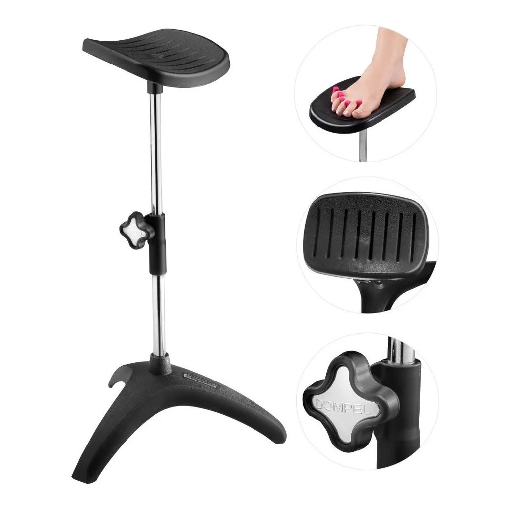 Suporte Tripé Para Apoio Das Pernas Manicure Pedicure Dompel Reforçado