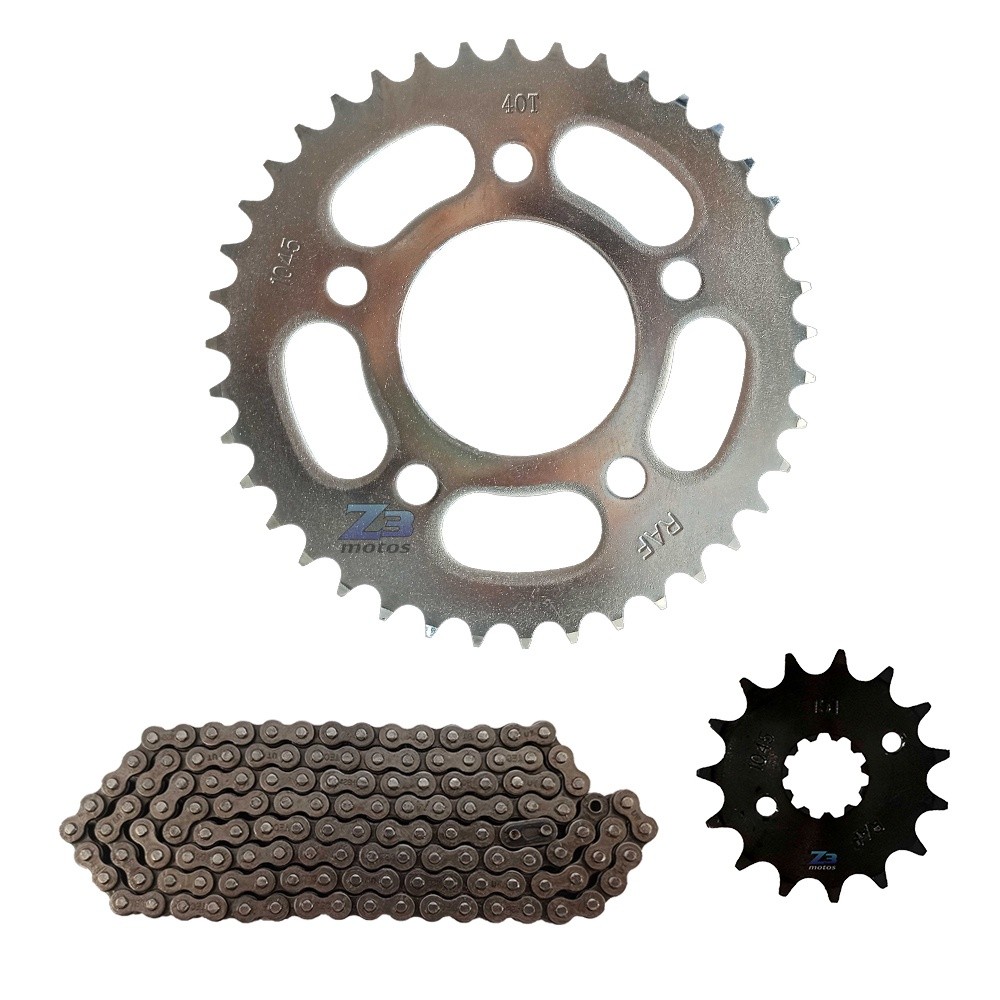 Kit Relacao Cbx 250 Twister Coroa 40 Pinhao 15 Corrente Fina