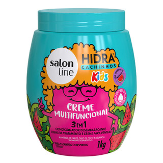 Creme Multifuncional Salon Line Kids Hidra Cachinhos 3 em 1 1Kg em Oferta na Shopee