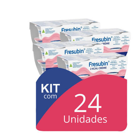 Kit c/24 Fresubin 2kcal Creme Frutas da Floresta 125g
