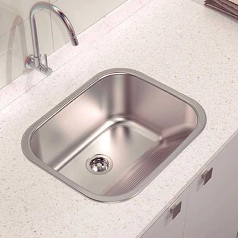 Tanque Lavanderia 55 X 45 Com Válvula Aço Inox