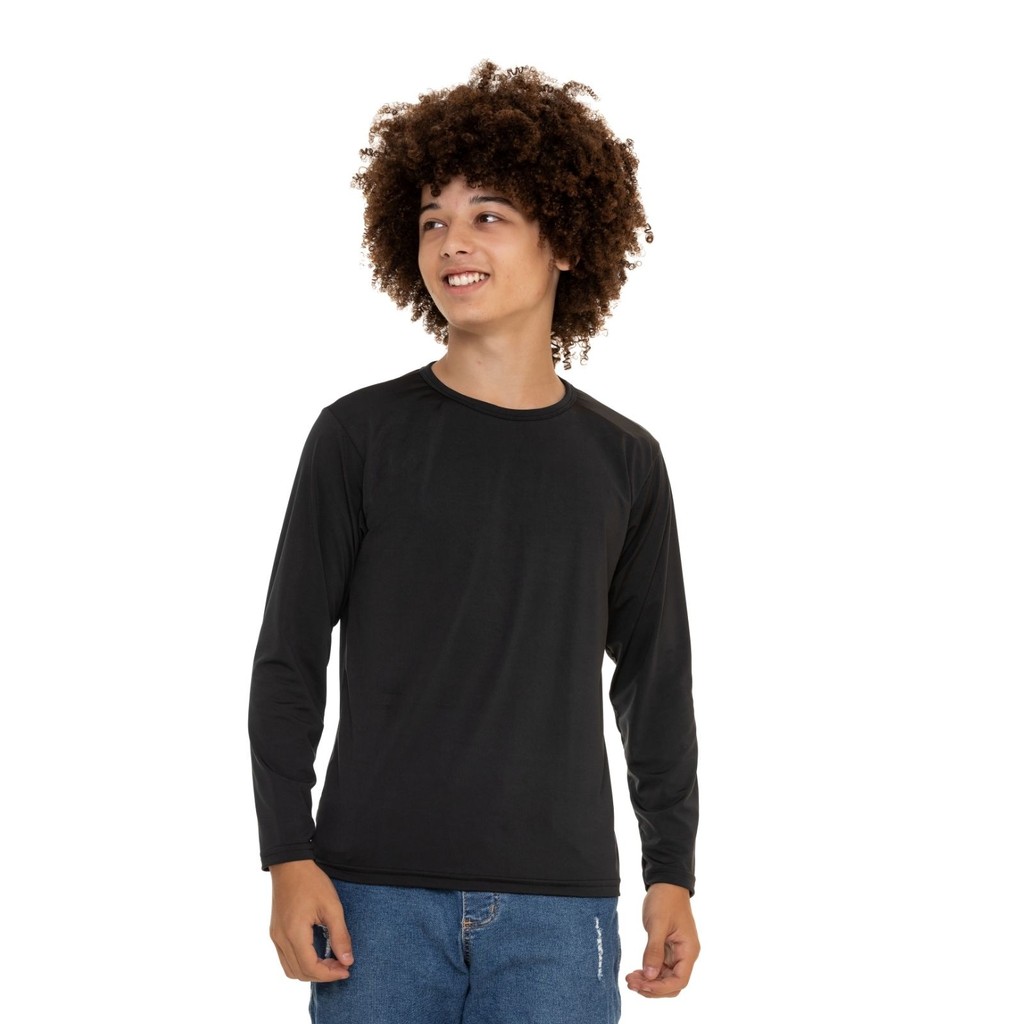 Camiseta Juvenil Menino Manga Longa Protecao UV 3066-C2