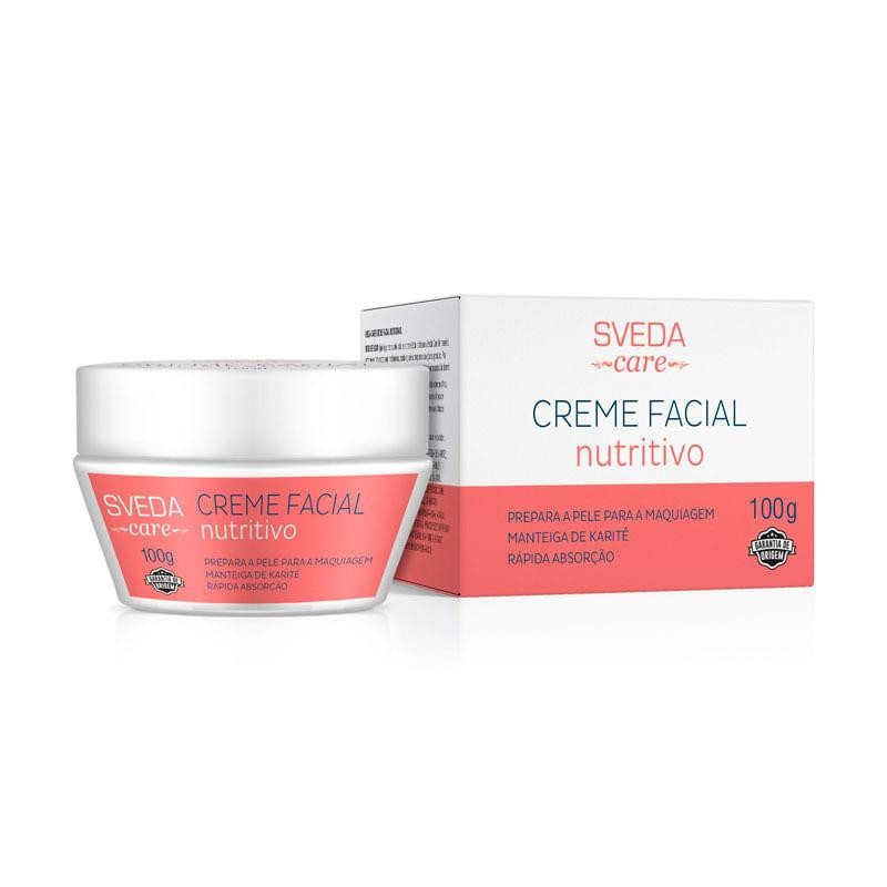 Creme Facial Nutritivo Sveda Care 100g - Beauty