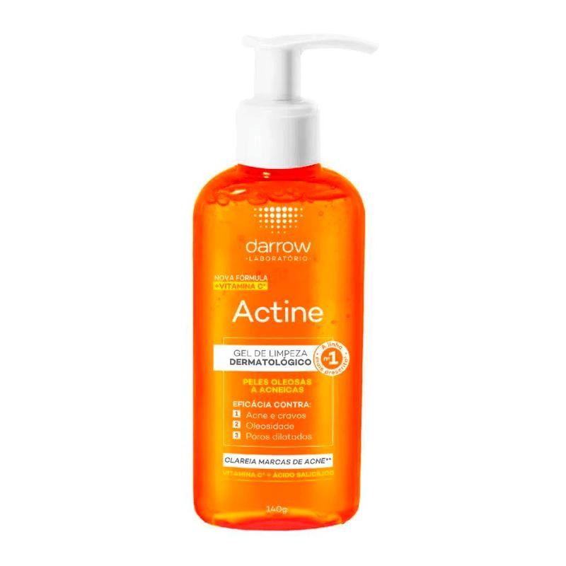 Gel de Limpeza Darrow Actine Pele Oleosa e Acneica 140g em Oferta na Shopee