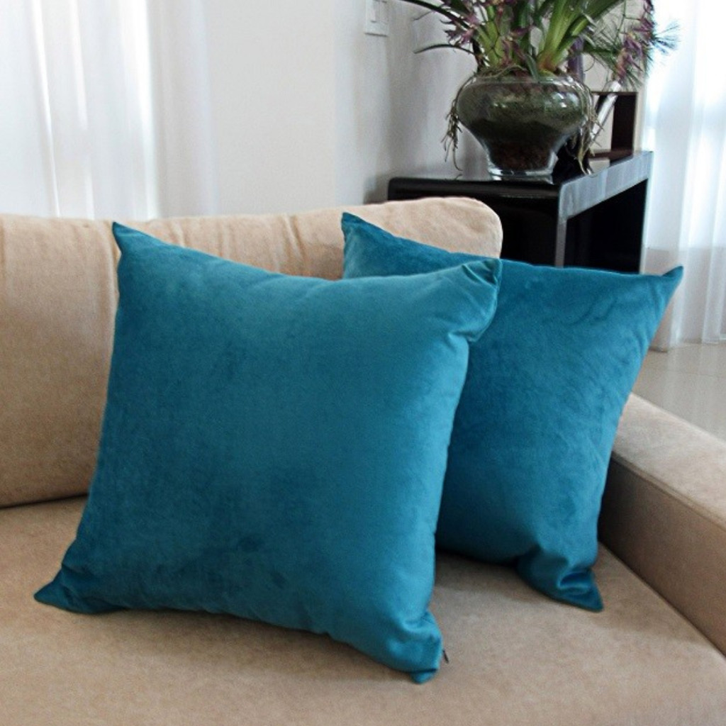 Kit de 2 Almofadas e 2 Capas 45x45 Antialérgico, Lavável e soft Relax Trisoft