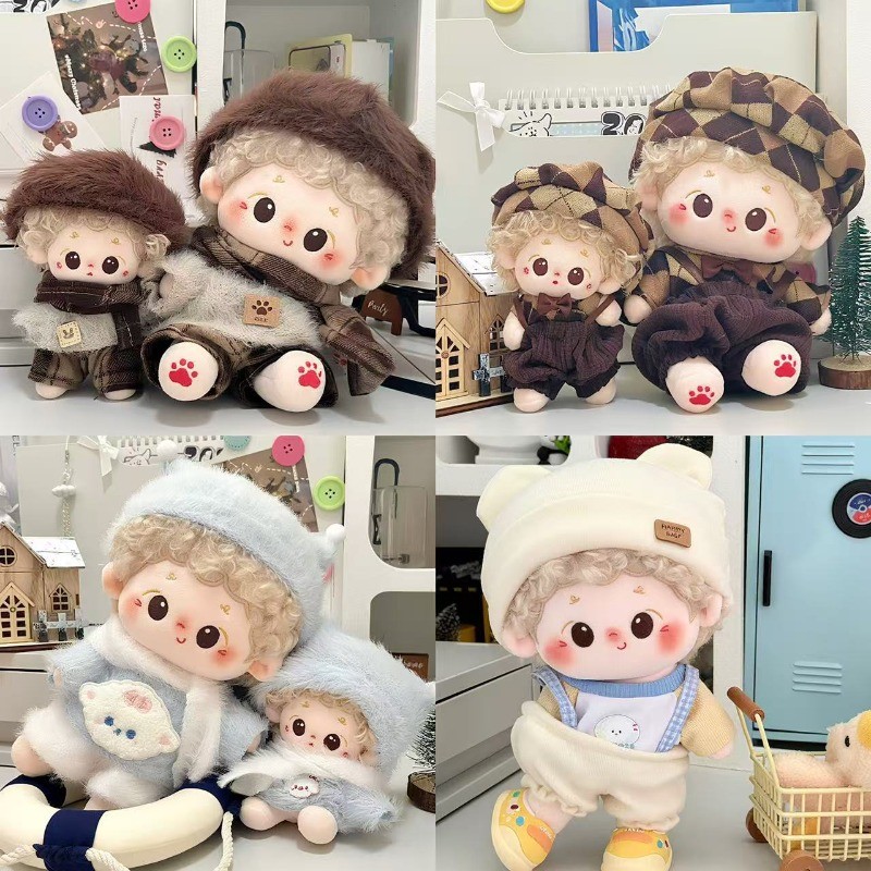 Roupas De Boneca De Algodão De 10 Cm E 20 Se Brinquedo Combinando em Oferta na Shopee