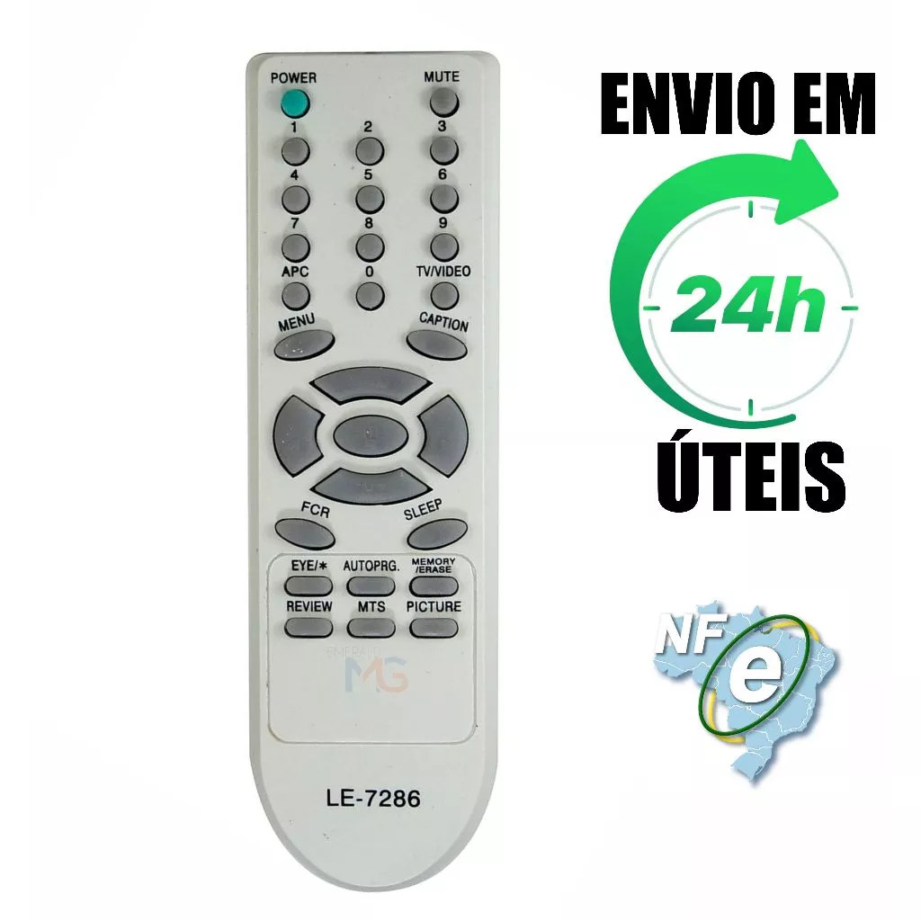 Controle Remoto Compatível Tv LG Tubo LG 6710v00090h Cp-14k40