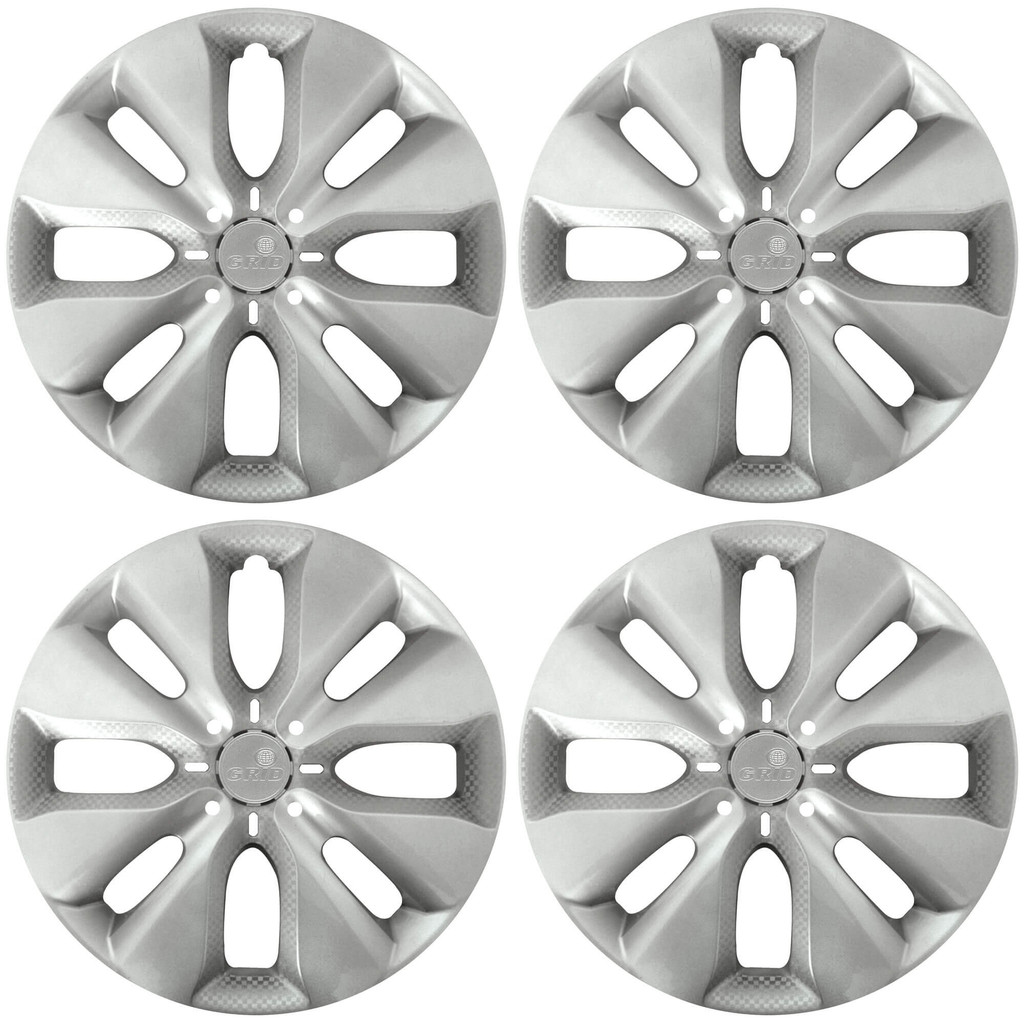 Calota Aro 15" cor Prata Modelo C3 2014/18 (Jogo c/ 4 Calotas) Grid - 130AR-PTA-E