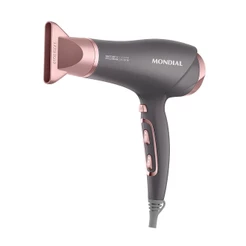 Secador de Cabelo Mondial SCN-11 2000W - 3 Temperaturas + 2 Velocidade, Grafite/Rose