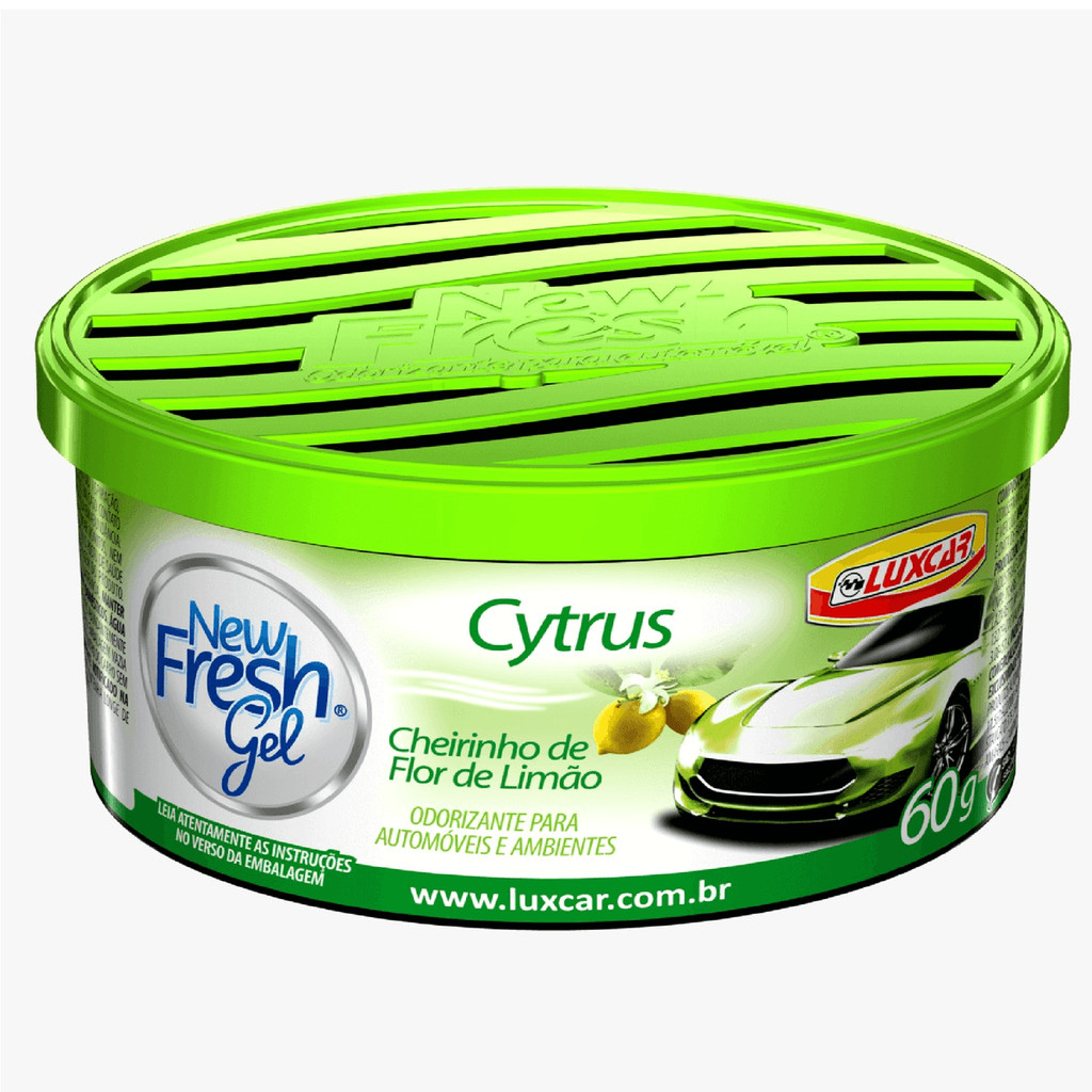 Odorizador Aromatizador New Fresh Gel Cytrus Carro Perfumado 60G em Oferta na Shopee