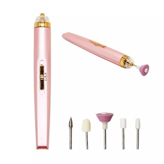 Lixadeira Elétrica Unhas Sem Fio Portátil Manicure Pedicure Caneta Artística Leve