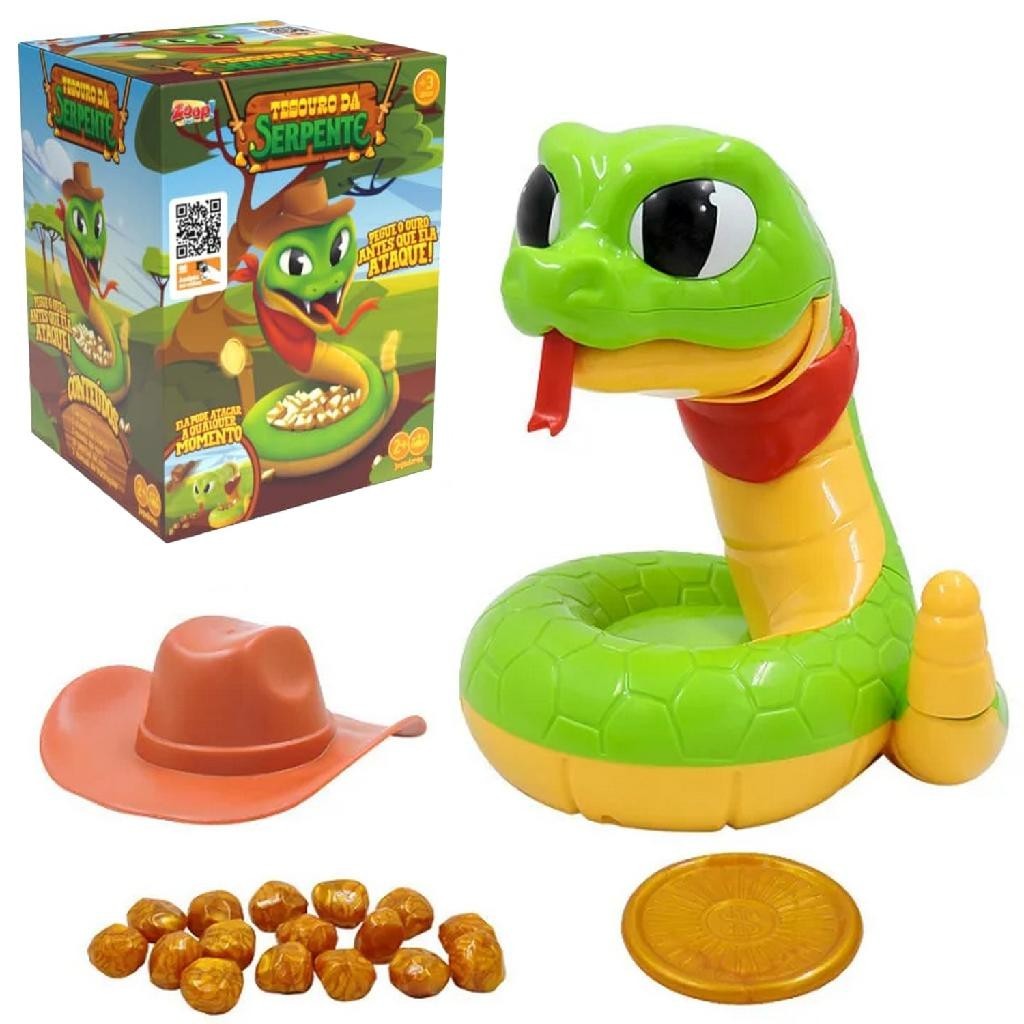 Brinquedo Tesouro da Serpente Jogo Estratégia Pega o Ouro da Cobra