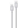 Cabo Carregamento 1M, ELG, Tipo-C para Tipo-C, TC2TCBS, 3A e 15W, Cinza - Mobile & Gadgets