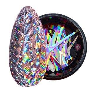 Lascas de diamante Prateado Furta Cor Mix da Jo unha cristal unha diamante em Oferta na Shopee