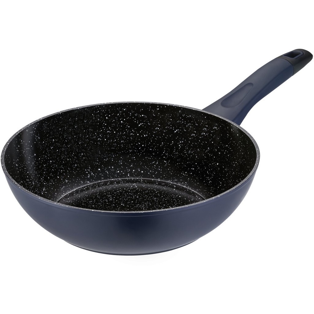 Panela Wok Oxford Alumínio Forjado Everyday 28cm Azul