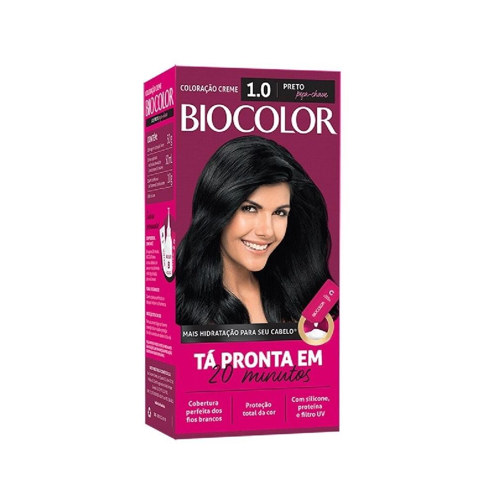 Tintura Creme Biocolor Mini Kit 1.0 Preto Peca-Chave - Beauty