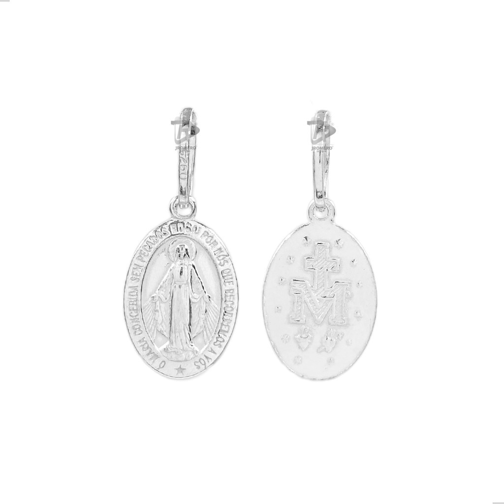 PINGENTE MEDALHINHA NOSSA SENHORA DAS GRAÇAS PEQUENO - PRATA 925 - JROMERO ARTIGOS®