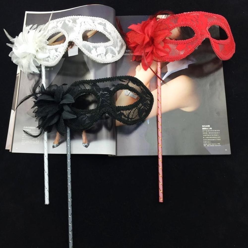Máscara De Baile De Finalistas Da Princesa De Veneza Com Veneziana Misteriosa Pena Translúcida De Festa De Halloween