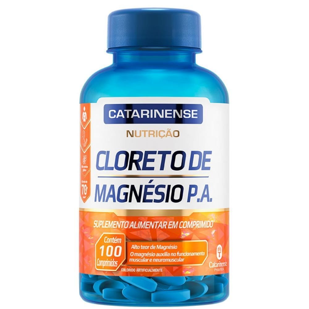 CLORETO DE MAGNÉSIO P.A. COM 100 COMPRIMIDOS - Health