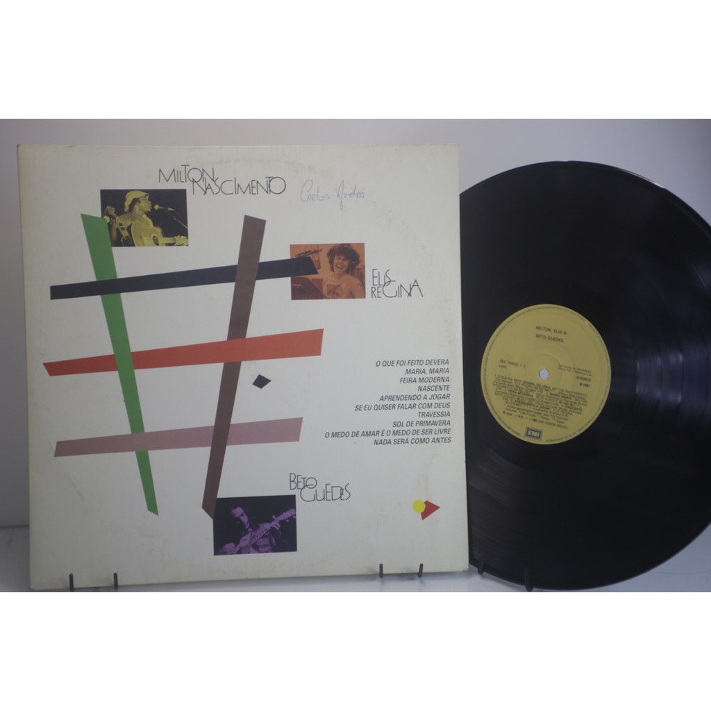 Lp Mpb | Milton Nascimento, Elis Regina & Beto Guedes - 1987