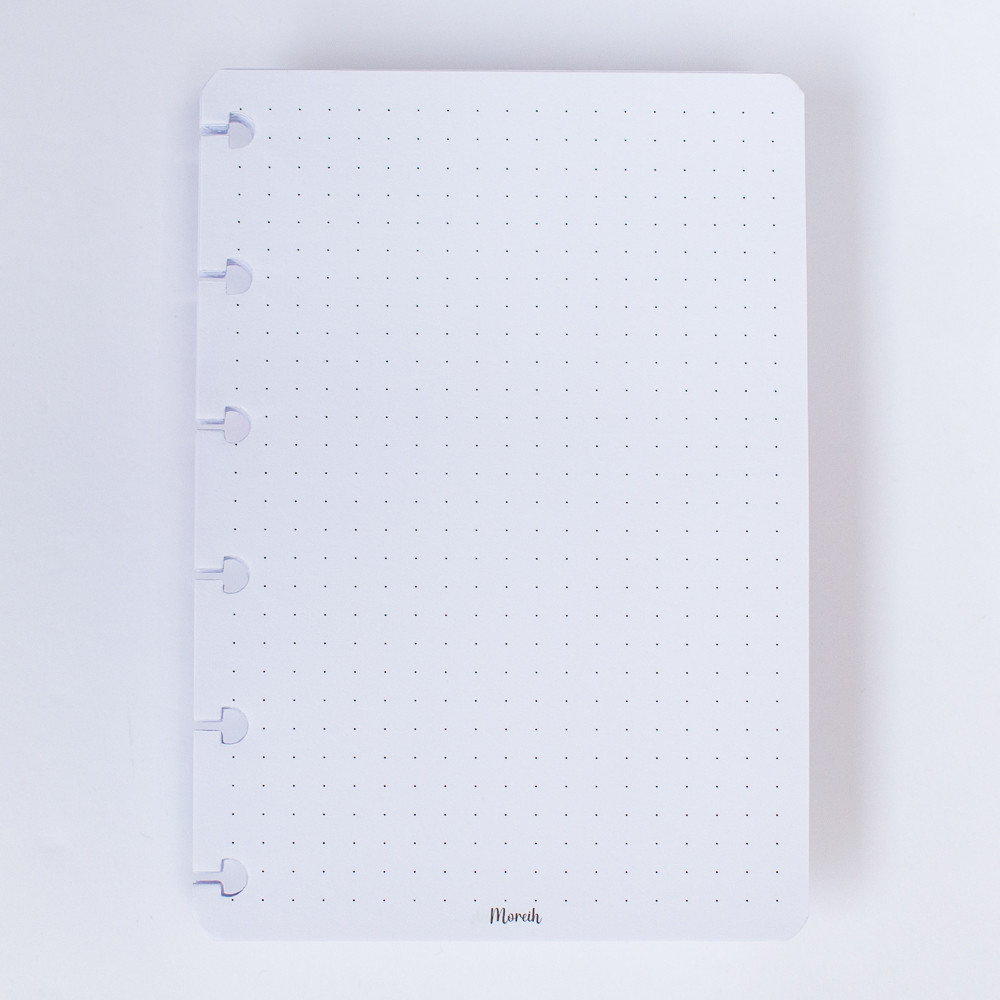Refil Caderno de discos Pequeno (Coleção Basic ) Pontilhado - 6 furos