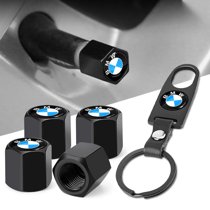 Logotipo Do Carro Válvula Pneu Hastes Tampa Chaveiro Estilo Roda De Ar Capa Para BMW E46 E39 E90 E60 E36 F30 F10 E34 E30
