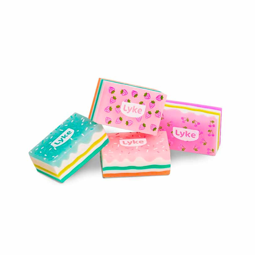 Borracha Escolar Cake Bolo com Essência LYKE