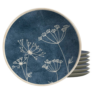 Jogo De Pratos Fundo Cerâmica Kit 6 Peças 25cm Coup Spices Alleanza em Oferta na Shopee