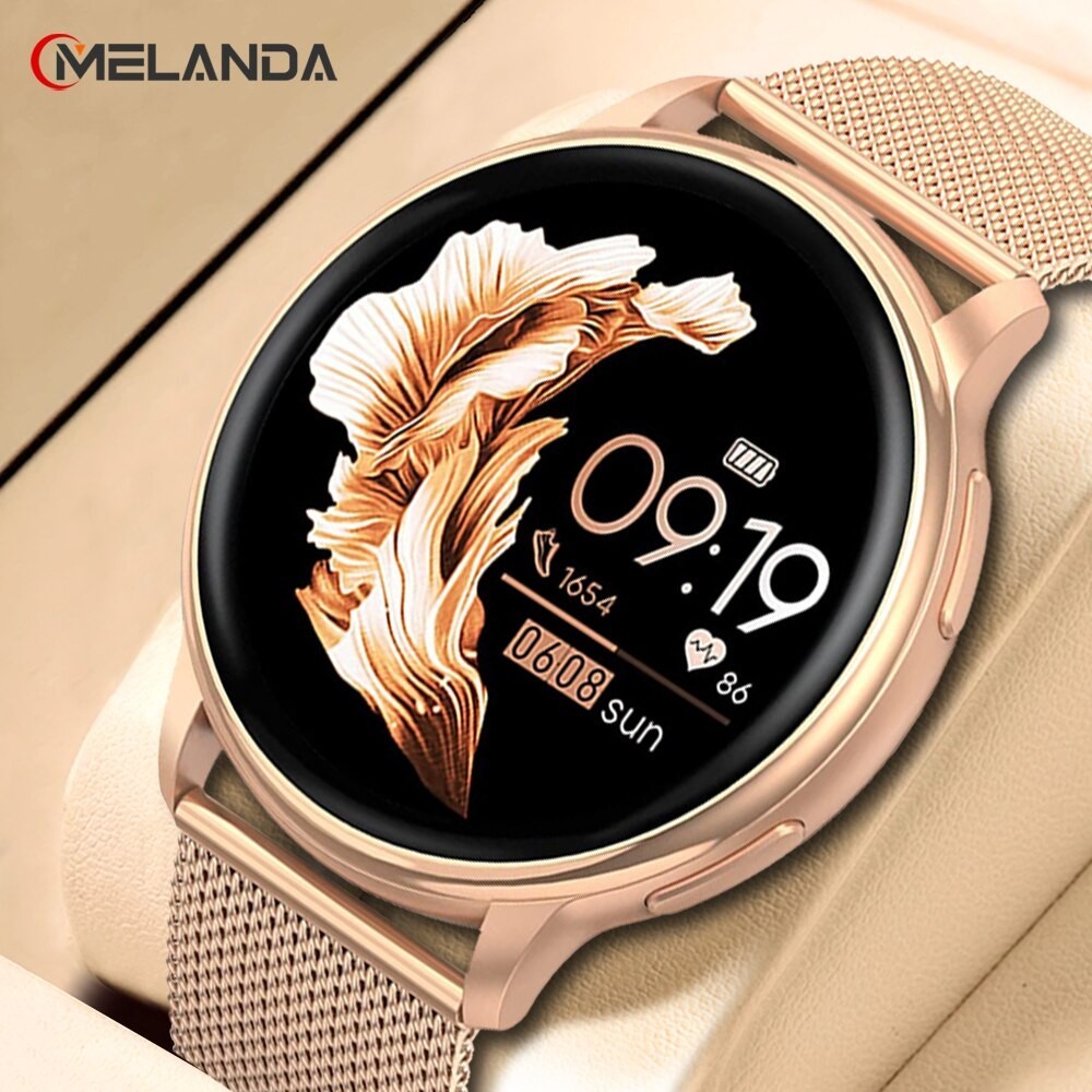 Relógio Smartwatch Bluetooth Chamada Smart Watch Mulher Discagem Personalizada Relógios De...