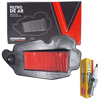 Filtro de Ar e Vela Ngk P/ Elite 125 2019 A 2024 em Oferta na Shopee