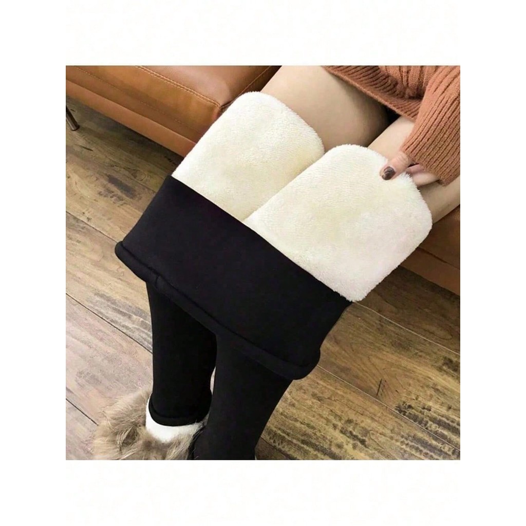Calça Legging termica Forrado Fashion Térmica 450g Meia Calça flanelado Pelúcida Cintura Alta Modelador
