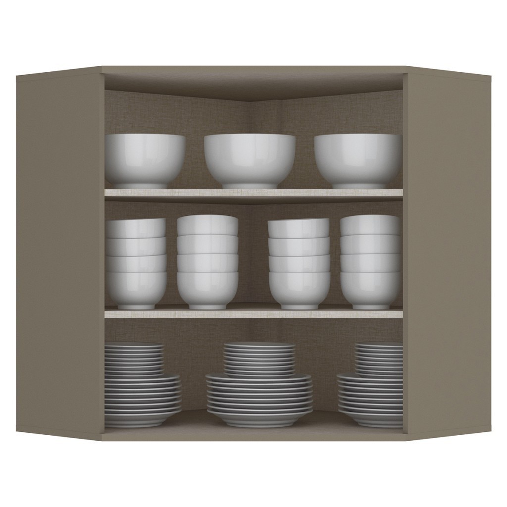 Detalhes do Armário Aéreo Cozinha 79 cm Connect Oblíquo 2 Portas 100% Mdf