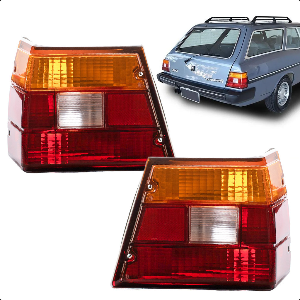 Lanterna Traseira Caravan 1980 A 1992 Tricolor Gm