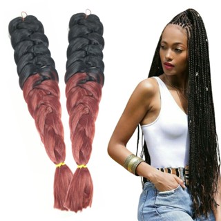Kit 2 Cabelo Jumbo Orgânico Para Tranças Box Braid 165g em Oferta na Shopee