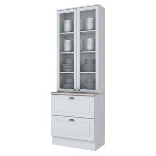 Cristaleira Henn Americana 2 Portas 2 Gavetas SD C357-05 em Oferta na Shopee