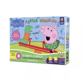Quebra Cabeça Grande 24 Pcs George Brincando No Parque em Oferta na Shopee