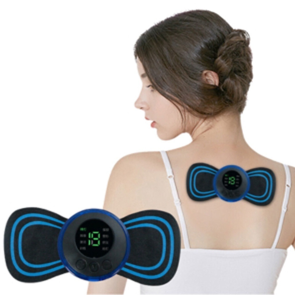 Kit 2 Massageador Elétrico por Impulso Cervical, Lombar e Corpo EMS