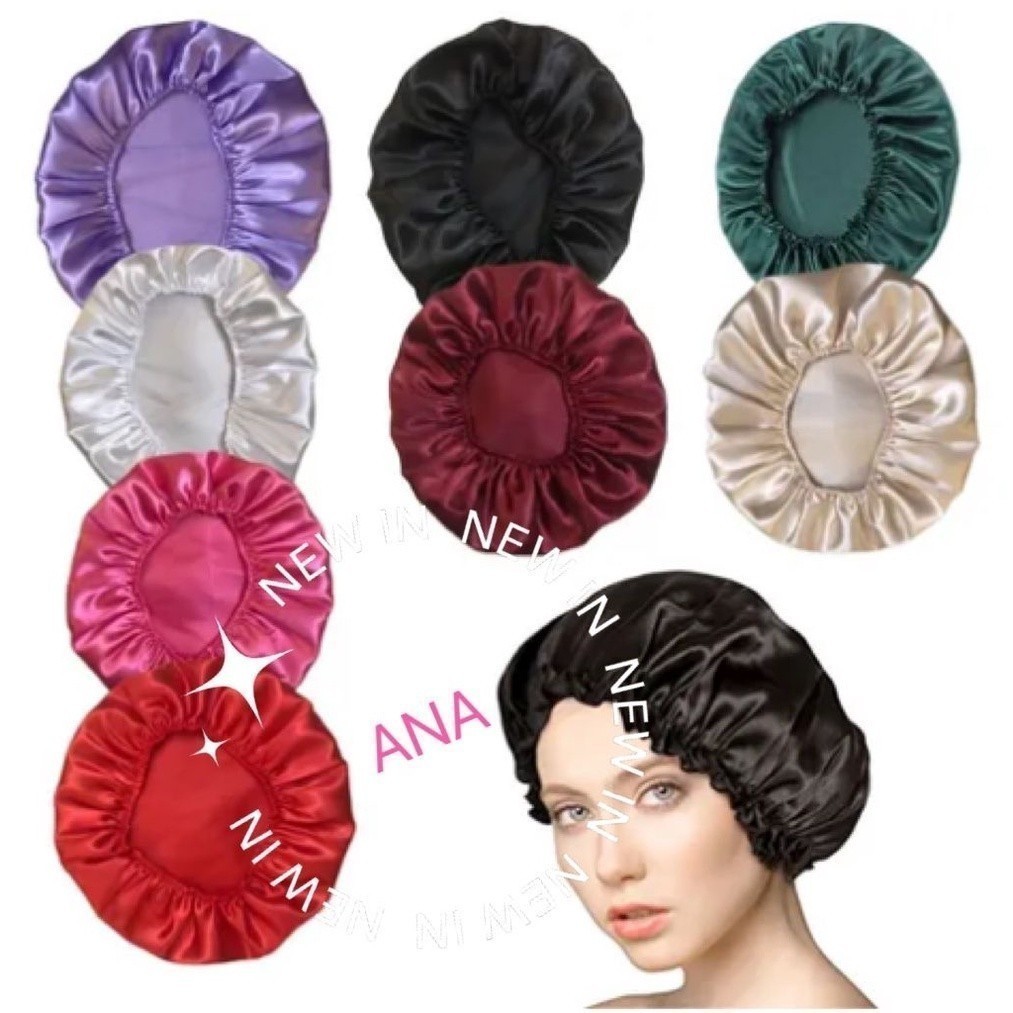 KIT 1/2/4/6 pcs Touca de Cetim Antifrizz Touca de Banho de Cetim-YOUYI