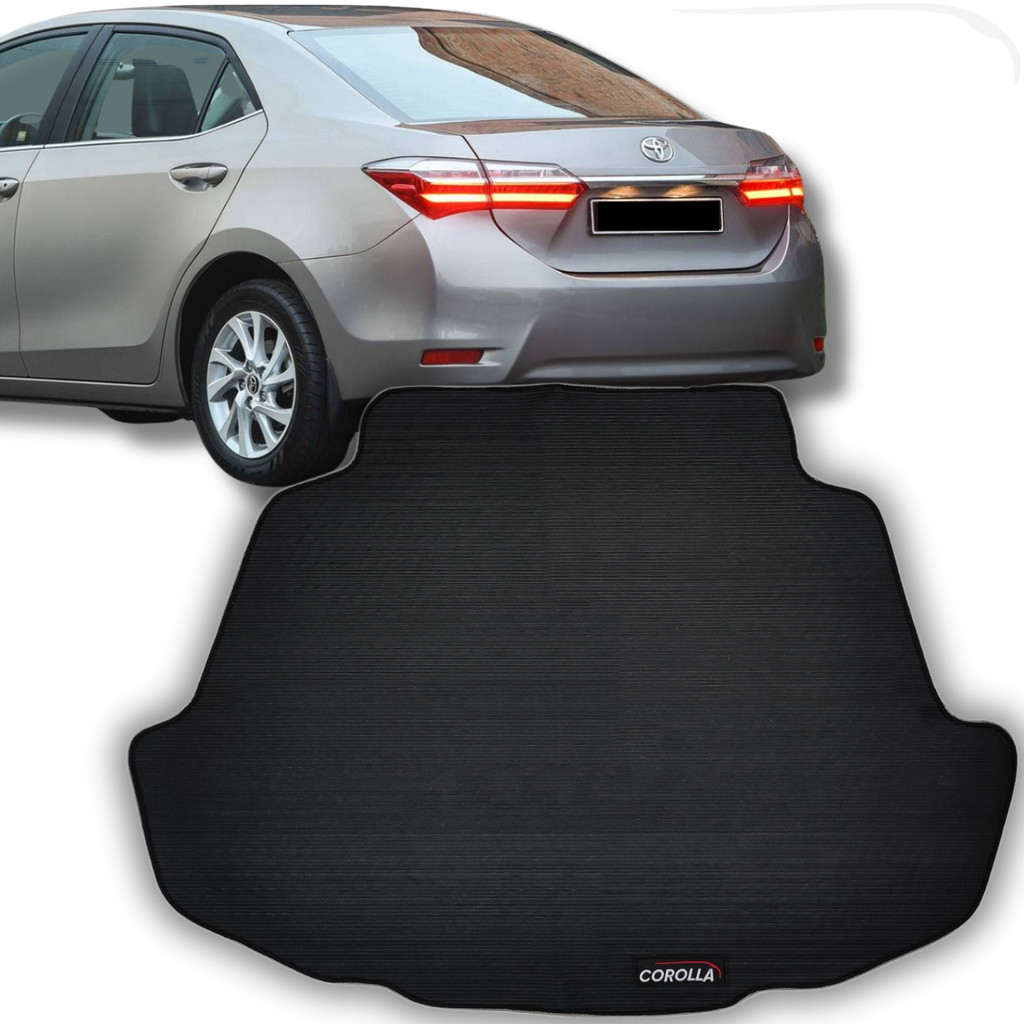 Tapete Porta Malas Corolla 2018 2019 Emborrachado Preto Linha Premium Sob Medida Exclusiva 1 Pç