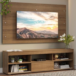 Rack com Painel para TV até 65 Polegadas Rustic Orlando Madesa em Oferta na Shopee