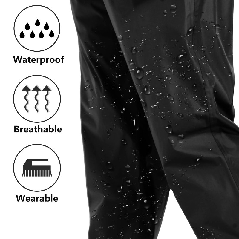 Calça De Chuva Motoqueiro Impermeável Reforçada Flexível Pvc