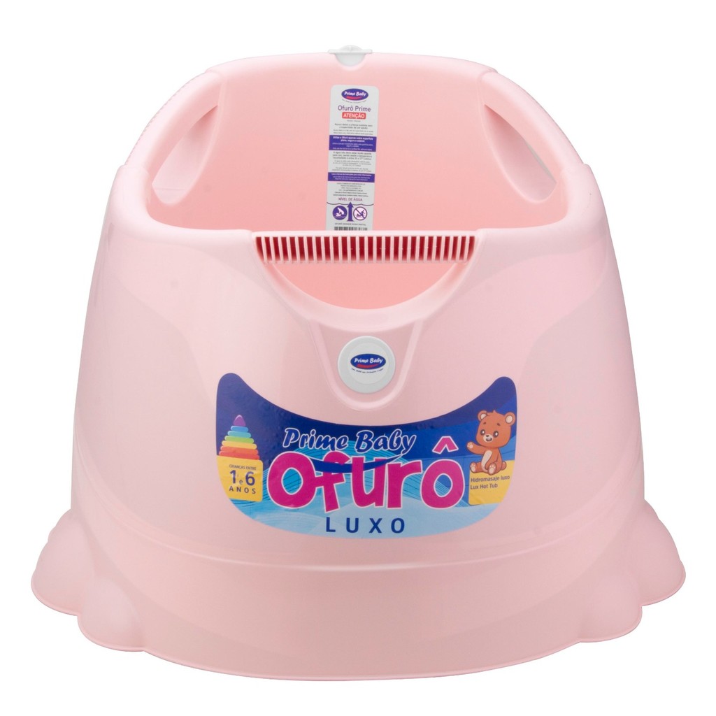Banheira Ofurô Infantil Prime Baby Confort 1 A 6 Anos Rosa em Oferta na Shopee