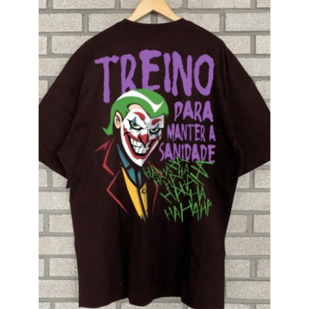 Camiseta Unissex Oversized Plus Size Feminina Masculina Academia   Moda Academia 100% Algodão