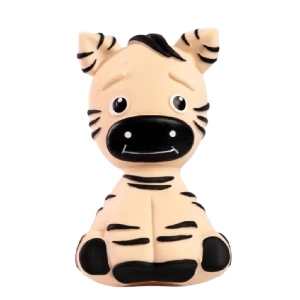 Brinquedo Mordedor Infantil Em Látex Zebrinha - Tex Toy
