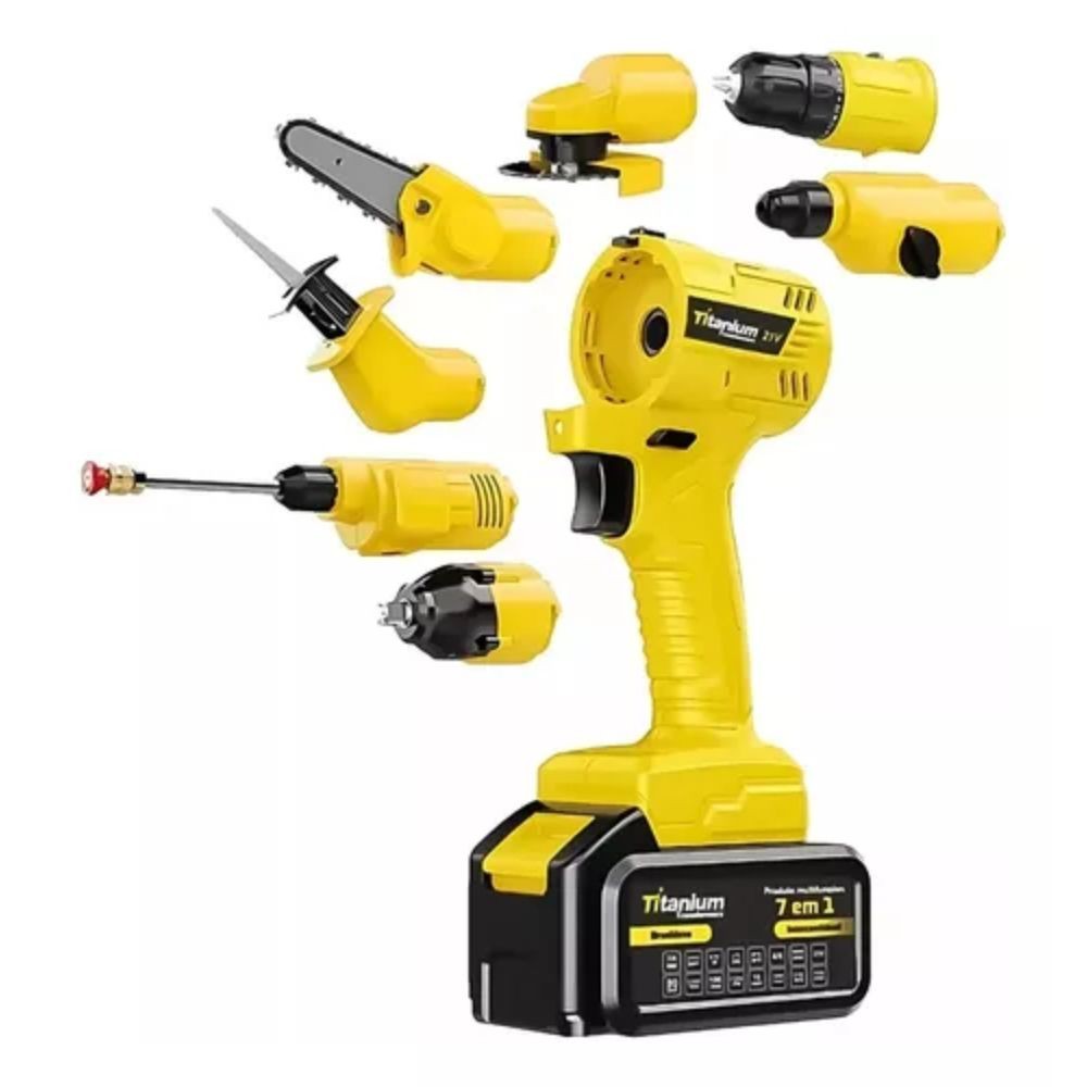 Ferramenta Multifuncional Transformers 7em1 Titanium Bateria