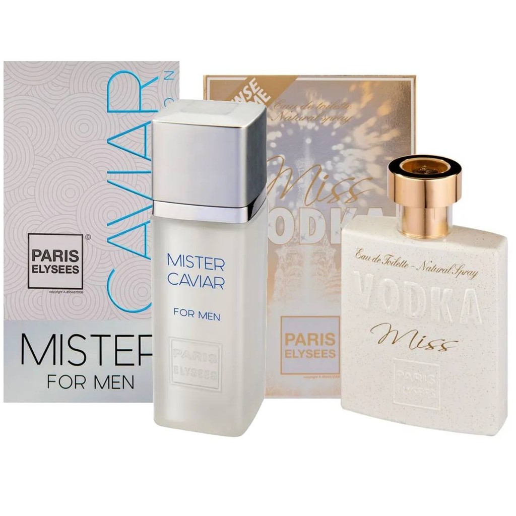 Kit Mister Caviar e Vodka Miss - Paris Elysees