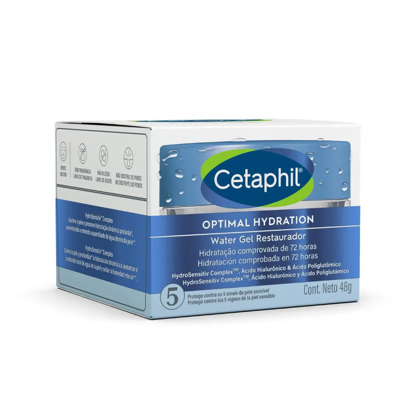 Hidratante Facial Cetaphil Optimal Hydration Water Gel Restaurador 48g