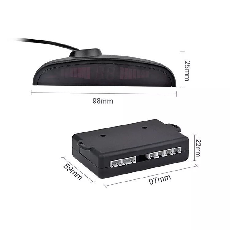 Sensor Estacionamento Carro 4 Sensores Display Kp-S100