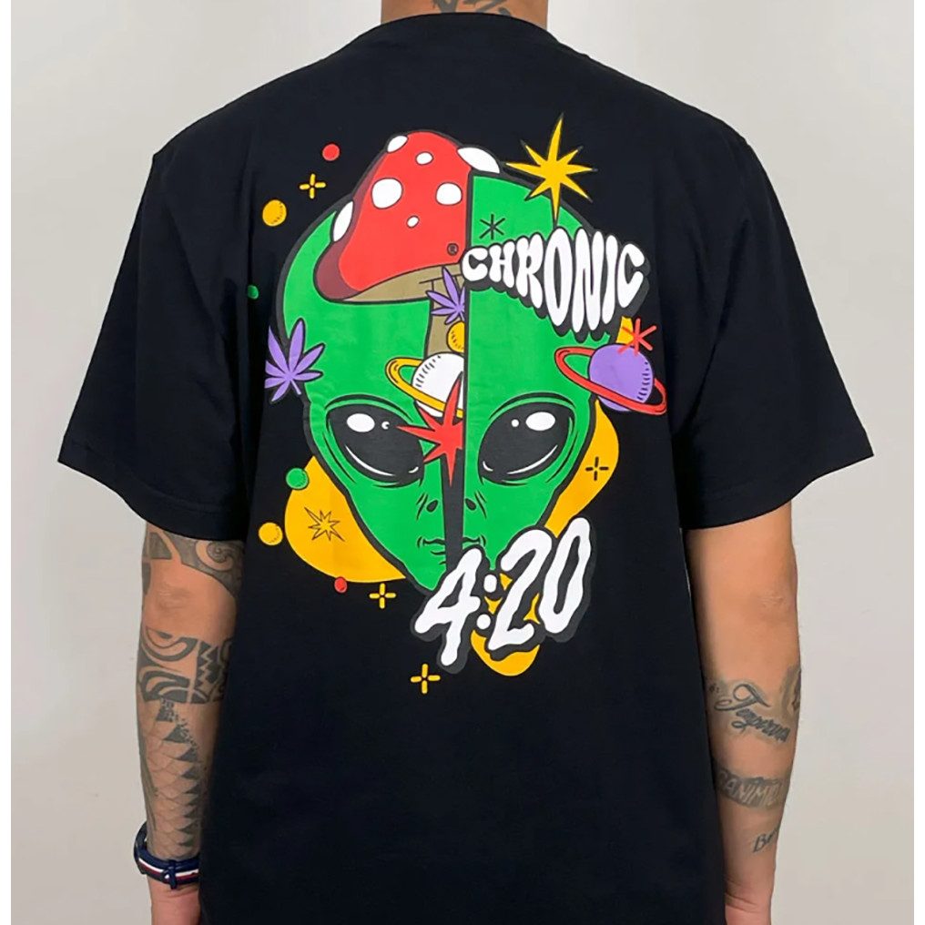 Camiseta Masculina Camisa Unissex Camiseta Chronic Alien Open Mind 2025 em Oferta na Shopee