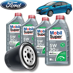 KIT TROCA DE ÓLEO MOBIL 5W30 DEXOS 1 + FILTRO ( NEW FIESTA 2011)